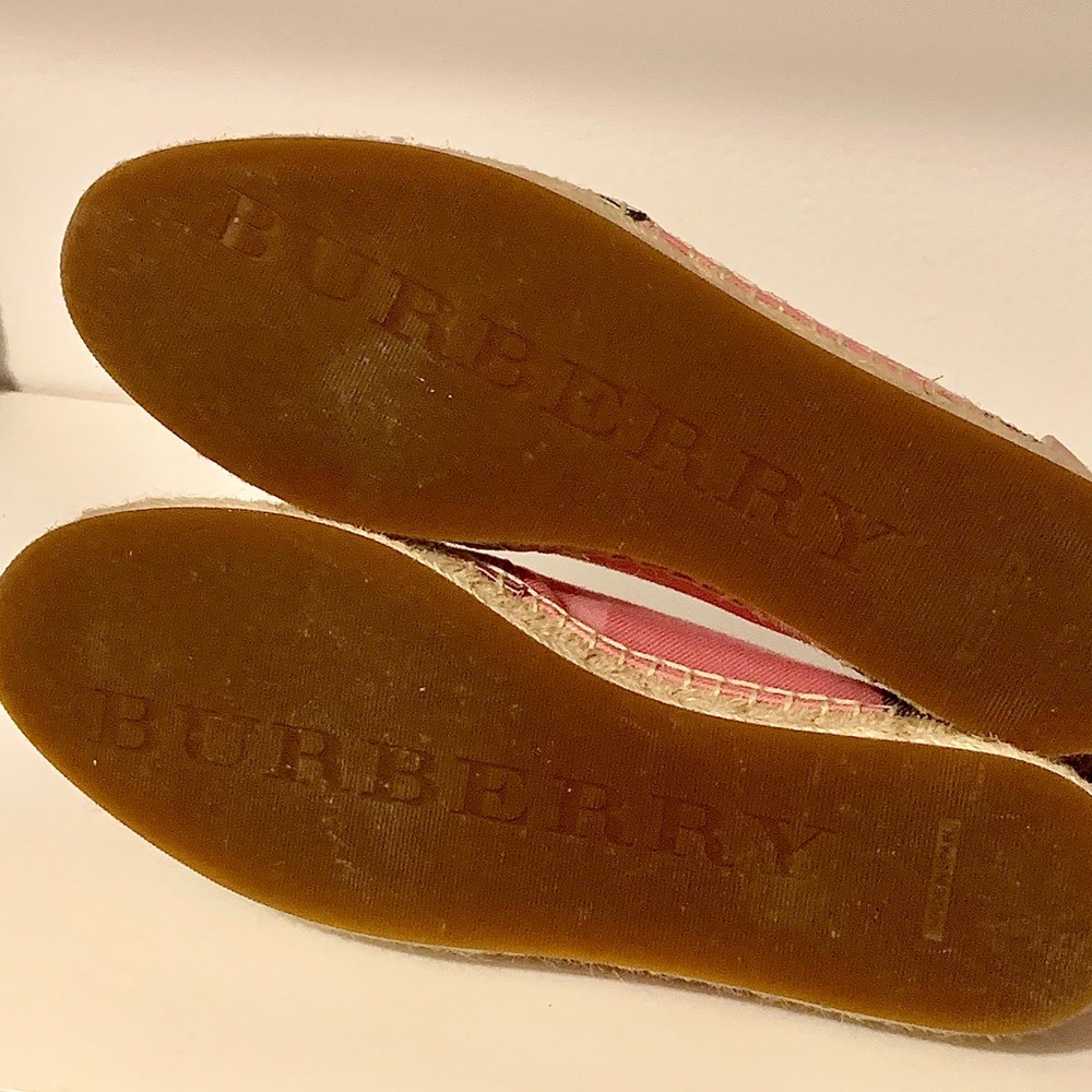 Pink Burberry Espadrille flats 36.5 - Picture 4 of 4